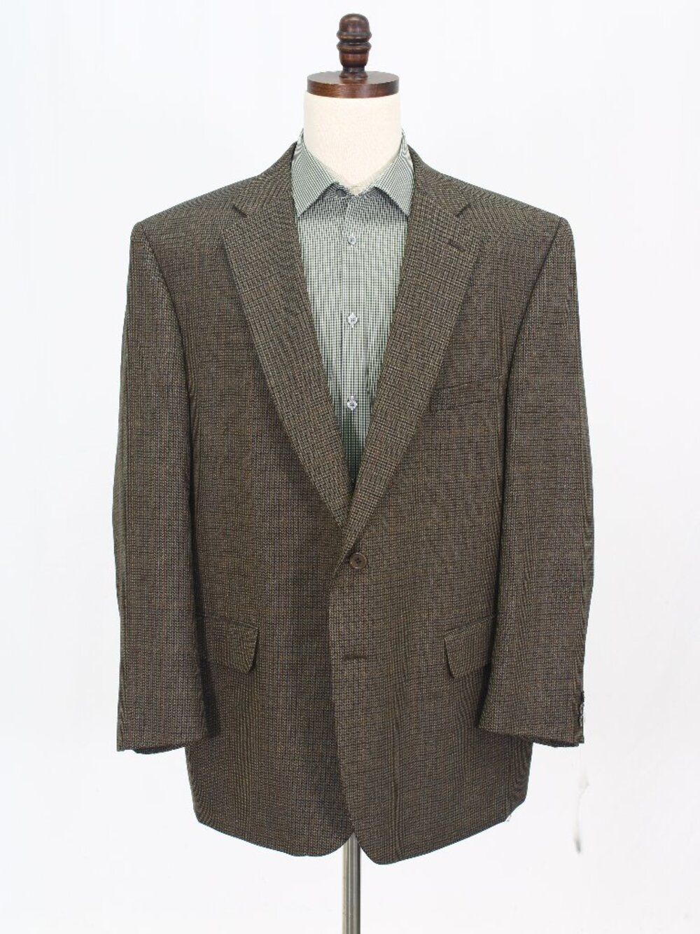 Jean-Paul Germain 50R Brown Blazer Sport Coat Jacket 2-Button Check W689